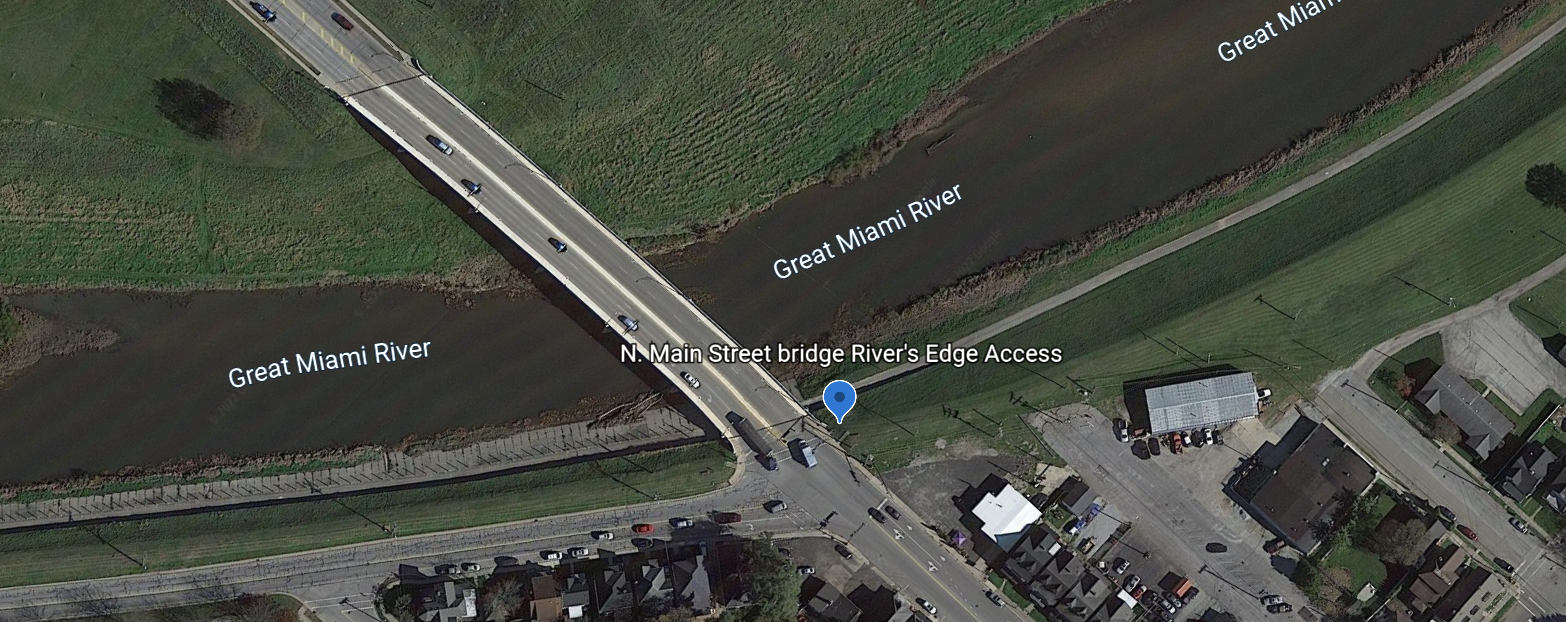 River Access at N. Main Street Bridge - GM River Mile 114.5