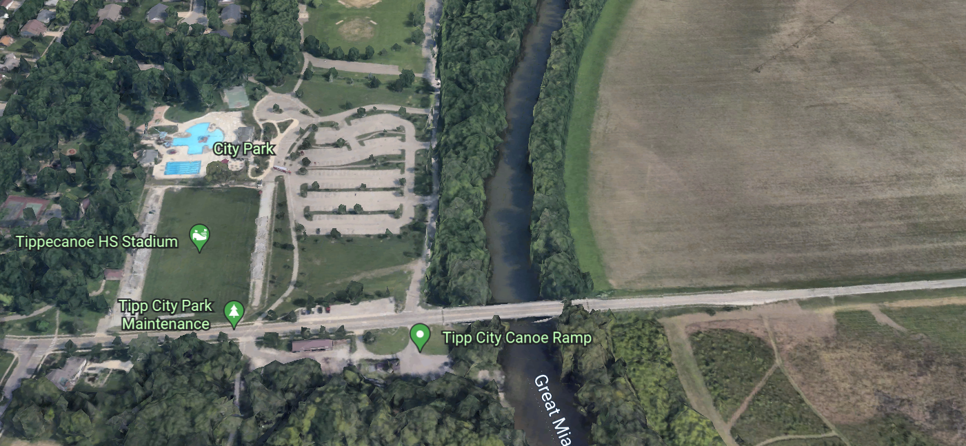 River Access at Parkwood Drive Bridge - GM River Mile 99.0