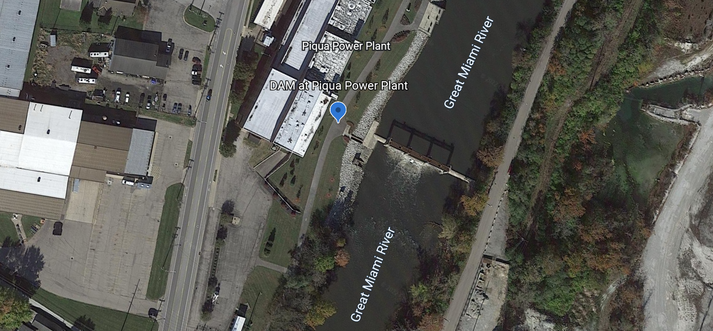 River Access at Piqua Power Plant Waterfront Access - GM River Mile 112.1
