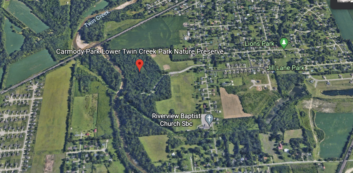 River Access at Carmody Park - Twin Creek Mile 1.3