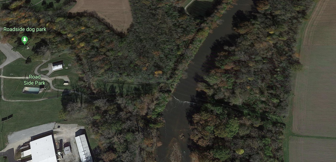 River Hazard - DAM at Piqua Waterworks - GM River Mile 116.3